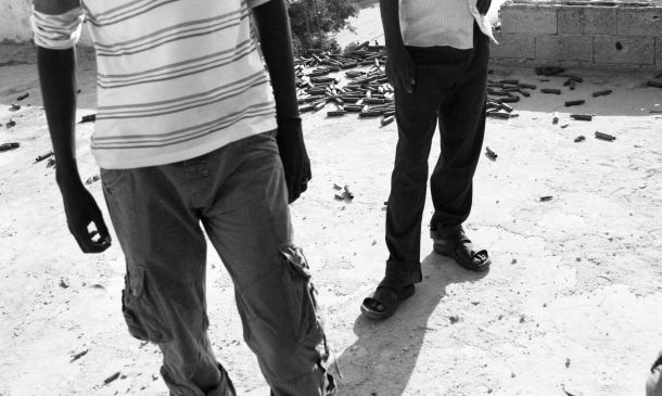 Cartucce di proiettili a Mogadiscio (Somalia) - dicembre 2010
